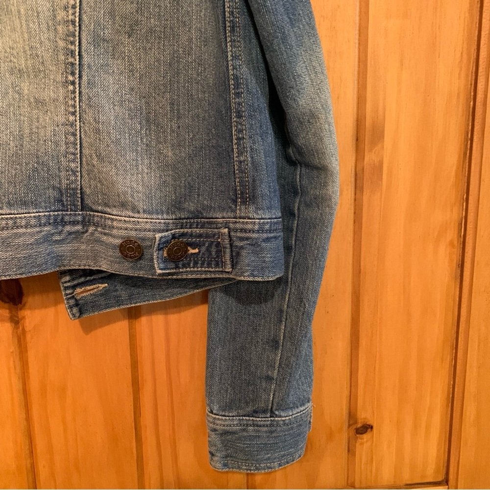 MUDD Distressed Denim Jacket Short Sz S - Picture 7 of 9